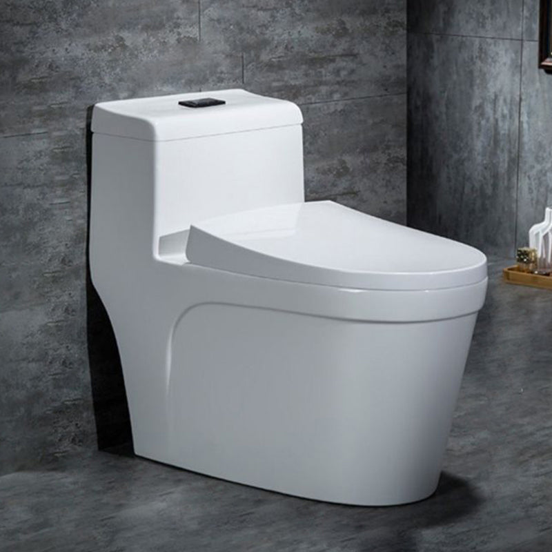 Traditional One Piece Flush Toilet Floor Mount Urine Toilet with Seat for Washroom 15.4"L x 28.3"W x 25.8"H Clearhalo 'Bathroom Remodel & Bathroom Fixtures' 'Home Improvement' 'home_improvement' 'home_improvement_toilets' 'Toilets & Bidets' 'Toilets' 6941390