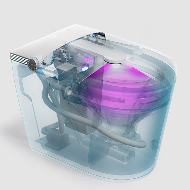 Contemporary One Piece Flush Toilet Floor Mount Urine Toilet with Seat for Washroom Clearhalo 'Bathroom Remodel & Bathroom Fixtures' 'Home Improvement' 'home_improvement' 'home_improvement_toilets' 'Toilets & Bidets' 'Toilets' 6941413