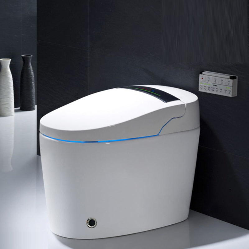 Contemporary Ceramic Flush Toilet Floor Mounted Toilet Bowl with Seat for Bathroom Clearhalo 'Bathroom Remodel & Bathroom Fixtures' 'Home Improvement' 'home_improvement' 'home_improvement_toilets' 'Toilets & Bidets' 'Toilets' 6941429