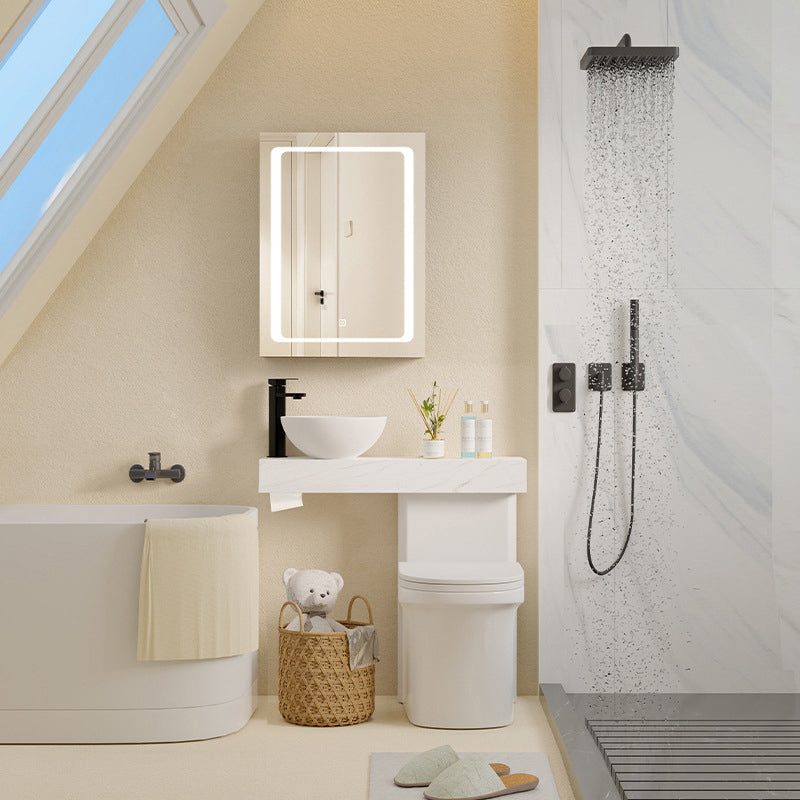 Modern One Piece Toilet Bowl White Urine Toilet with Seat for Bathroom Clearhalo 'Bathroom Remodel & Bathroom Fixtures' 'Home Improvement' 'home_improvement' 'home_improvement_toilets' 'Toilets & Bidets' 'Toilets' 6941442