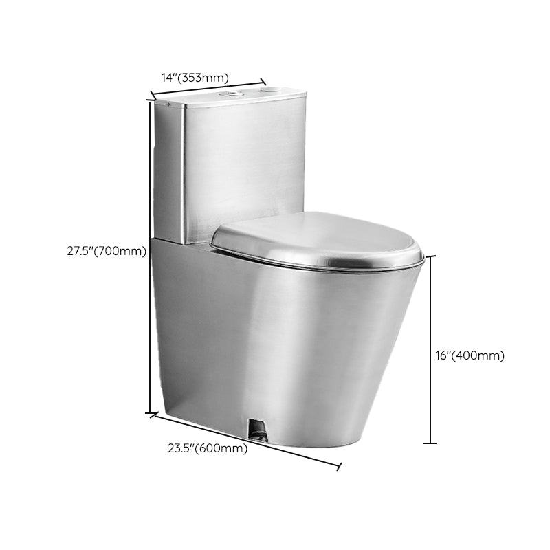 Traditional One Piece Toilet Bowl Metal Urine Toilet for Bathroom Clearhalo 'Bathroom Remodel & Bathroom Fixtures' 'Home Improvement' 'home_improvement' 'home_improvement_toilets' 'Toilets & Bidets' 'Toilets' 6941464