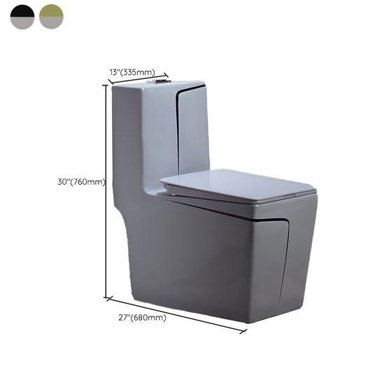 Traditional One Piece Flush Toilet Floor Mounted Gray Urine Toilet for Bathroom Clearhalo 'Bathroom Remodel & Bathroom Fixtures' 'Home Improvement' 'home_improvement' 'home_improvement_toilets' 'Toilets & Bidets' 'Toilets' 6941498