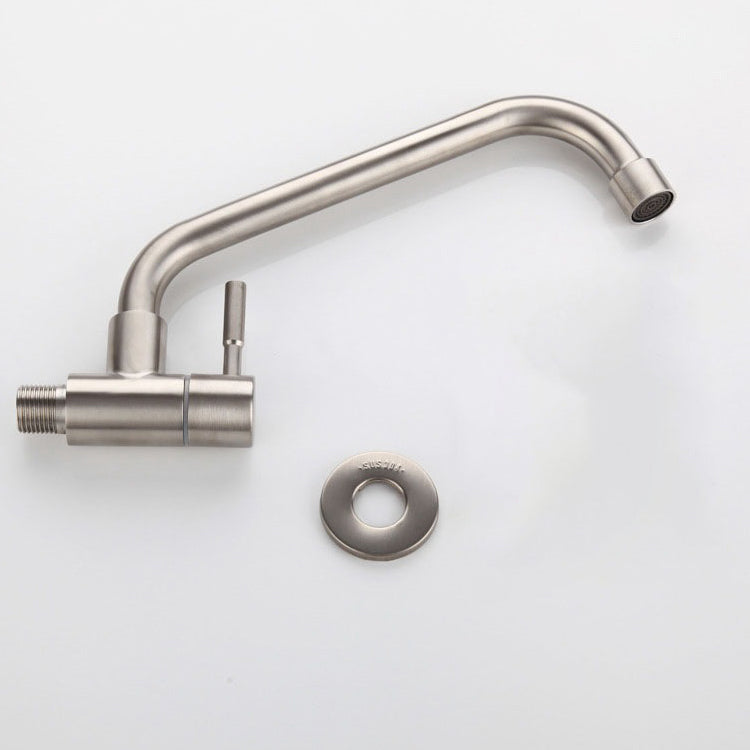 Contemporary Stainless Steel One Handle Pot Filler Low Profile Filler Clearhalo 'Home Improvement' 'home_improvement' 'home_improvement_kitchen_faucets' 'Kitchen Faucets' 'Kitchen Remodel & Kitchen Fixtures' 'Kitchen Sinks & Faucet Components' 'kitchen_faucets' 6941532