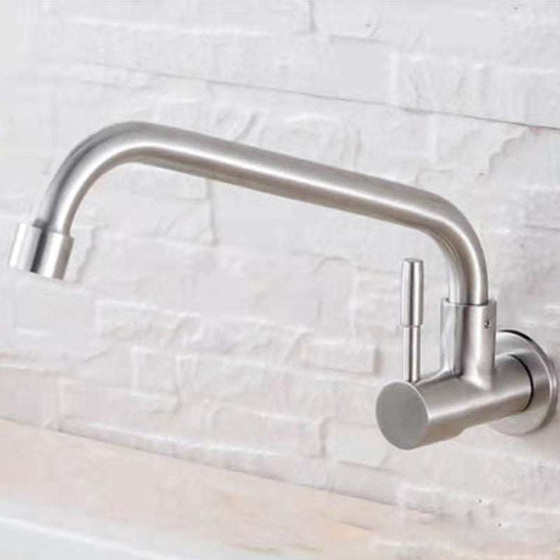 Modern Stainless Steel One Handle Pot Filler Low Profile Filler Clearhalo 'Home Improvement' 'home_improvement' 'home_improvement_kitchen_faucets' 'Kitchen Faucets' 'Kitchen Remodel & Kitchen Fixtures' 'Kitchen Sinks & Faucet Components' 'kitchen_faucets' 6941540
