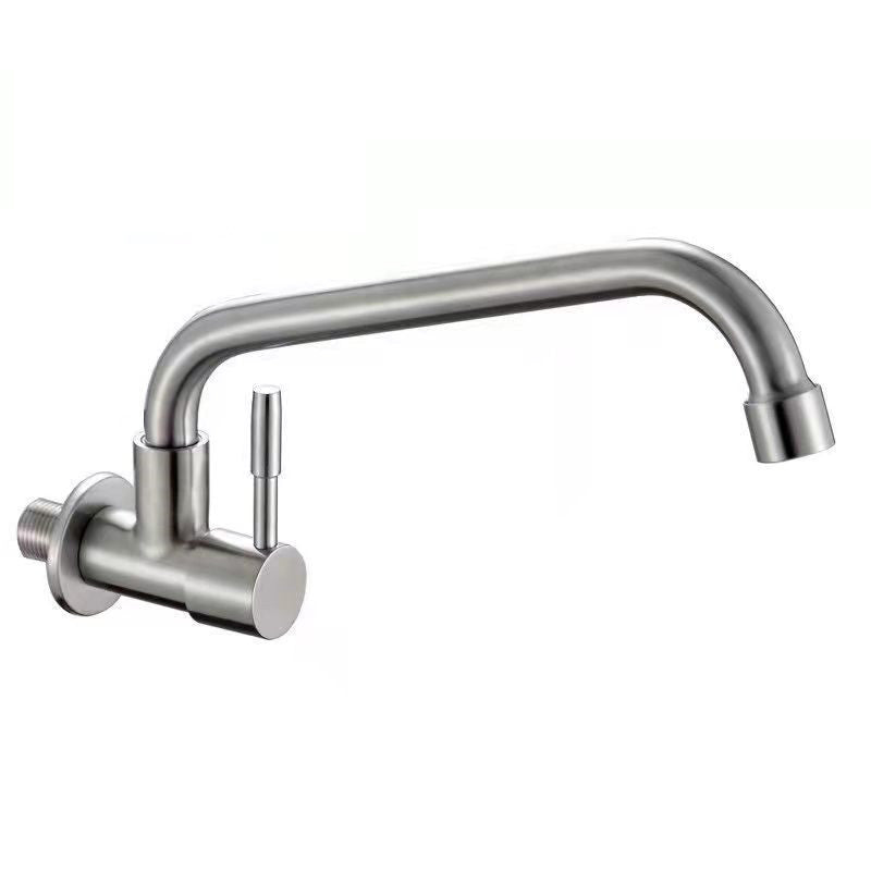 Modern Stainless Steel One Handle Pot Filler Low Profile Filler Clearhalo 'Home Improvement' 'home_improvement' 'home_improvement_kitchen_faucets' 'Kitchen Faucets' 'Kitchen Remodel & Kitchen Fixtures' 'Kitchen Sinks & Faucet Components' 'kitchen_faucets' 6941542