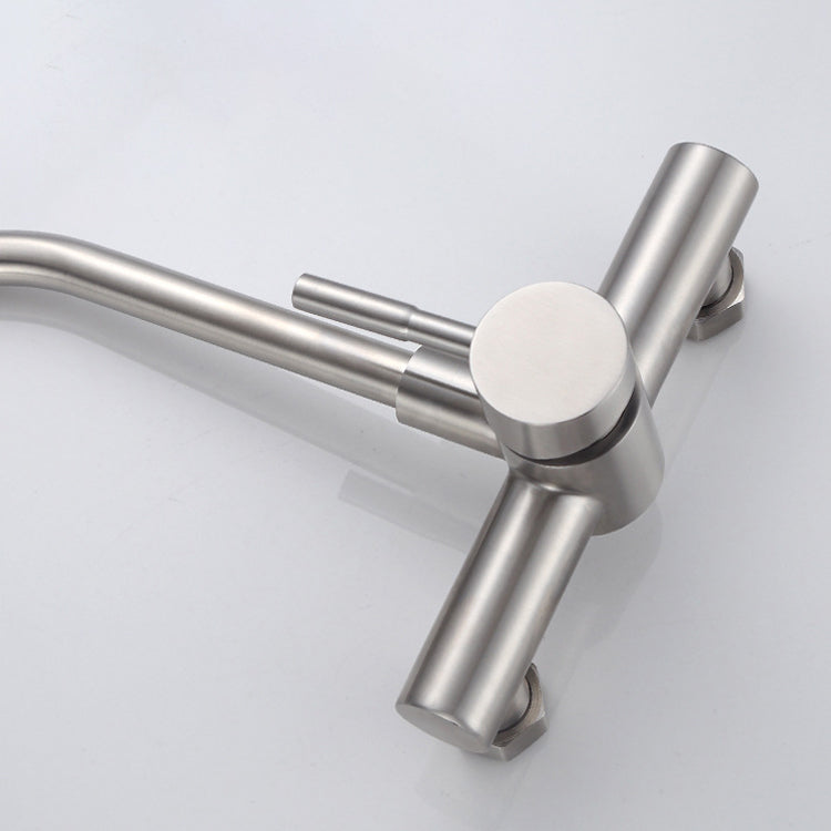 High Arch Kitchen Bar Faucet Swivel Spout Wall Mounted 2 Hole Bar Faucet Clearhalo 'Home Improvement' 'home_improvement' 'home_improvement_kitchen_faucets' 'Kitchen Faucets' 'Kitchen Remodel & Kitchen Fixtures' 'Kitchen Sinks & Faucet Components' 'kitchen_faucets' 6941563