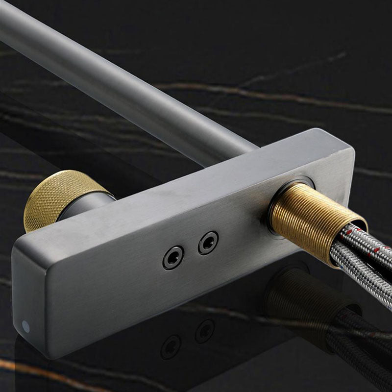 High Arch Waterfall Kitchen Faucet Swivel Spout with Pull Out Sprayer Clearhalo 'Home Improvement' 'home_improvement' 'home_improvement_kitchen_faucets' 'Kitchen Faucets' 'Kitchen Remodel & Kitchen Fixtures' 'Kitchen Sinks & Faucet Components' 'kitchen_faucets' 6941601