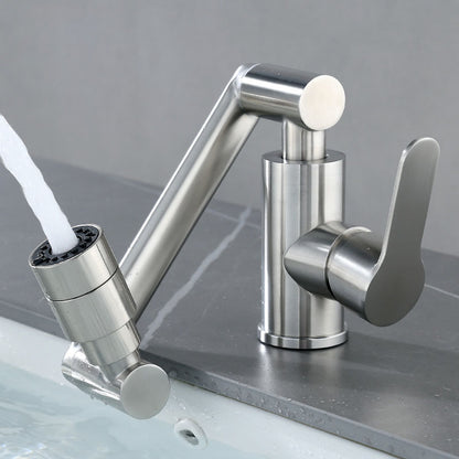Modern Rotatable One Handle Deck Mounted Pot Filler Stainless Steel Profile Filler Stainless Steel Clearhalo 'Home Improvement' 'home_improvement' 'home_improvement_kitchen_faucets' 'Kitchen Faucets' 'Kitchen Remodel & Kitchen Fixtures' 'Kitchen Sinks & Faucet Components' 'kitchen_faucets' 6941604