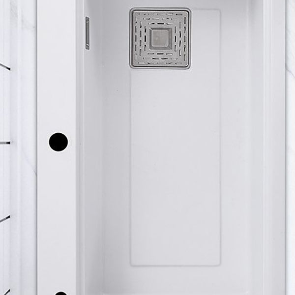 Single Bowl Kitchen Sink Modern Style Quartz Kitchen Sink with Rectangular Shape Clearhalo 'Home Improvement' 'home_improvement' 'home_improvement_kitchen_sinks' 'Kitchen Remodel & Kitchen Fixtures' 'Kitchen Sinks & Faucet Components' 'Kitchen Sinks' 'kitchen_sinks' 6941747