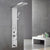 Wall-Mounted Shower Set Square Lever Handle Stainless Steel Shower Set with Handshower Chrome Without LED Lights Digital Display Not Included Clearhalo 'Bathroom Remodel & Bathroom Fixtures' 'Home Improvement' 'home_improvement' 'home_improvement_shower_faucets' 'Shower Faucets & Systems' 'shower_faucets' 'Showers & Bathtubs Plumbing' 'Showers & Bathtubs' 6941910