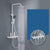 Knob Handle Shower Set Shower Hose Wall Mounted Copper Shower Set with Handshower White 3 Temperature Control Clearhalo 'Bathroom Remodel & Bathroom Fixtures' 'Home Improvement' 'home_improvement' 'home_improvement_shower_faucets' 'Shower Faucets & Systems' 'shower_faucets' 'Showers & Bathtubs Plumbing' 'Showers & Bathtubs' 6941926