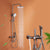 Lever Handle Shower Set Copper Adjustable Spray Pattern Round Wall Mount Shower Set Grey Clearhalo 'Bathroom Remodel & Bathroom Fixtures' 'Home Improvement' 'home_improvement' 'home_improvement_shower_faucets' 'Shower Faucets & Systems' 'shower_faucets' 'Showers & Bathtubs Plumbing' 'Showers & Bathtubs' 6941998