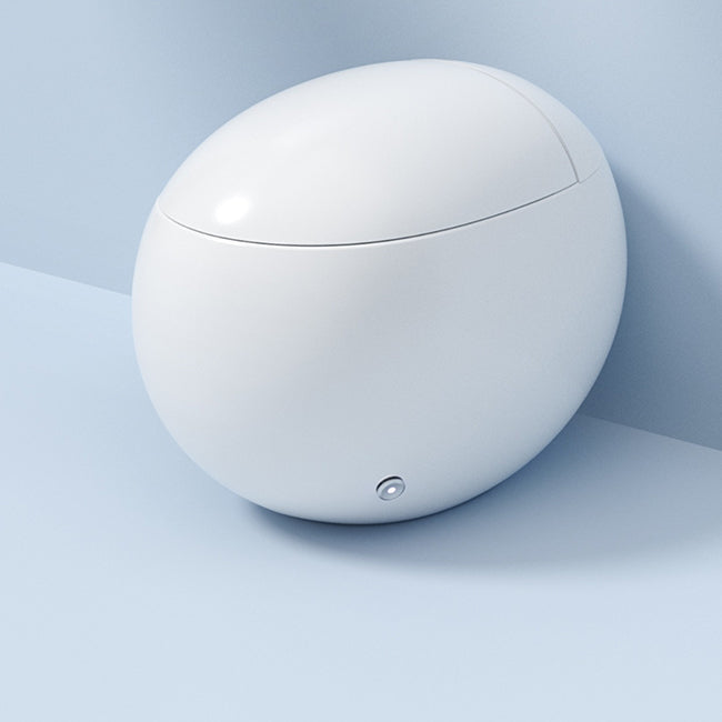 Round Floor Mount Bidet with Heated Seat and Antimicrobial Contemporary Bidet Clearhalo 'Bathroom Remodel & Bathroom Fixtures' 'Bidets' 'Home Improvement' 'home_improvement' 'home_improvement_bidets' 'Toilets & Bidets' 6942048