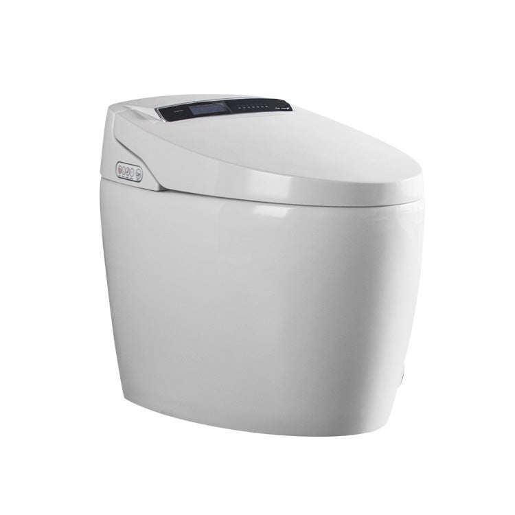 White Elongated Floor Mount Bidet Floor Standing Bidet with Heated Seat Clearhalo 'Bathroom Remodel & Bathroom Fixtures' 'Bidets' 'Home Improvement' 'home_improvement' 'home_improvement_bidets' 'Toilets & Bidets' 6942074