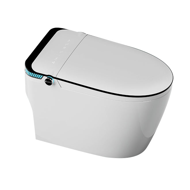 Elongated Floor Mount Bidet White Floor Standing Bidet with Heated Seat Clearhalo 'Bathroom Remodel & Bathroom Fixtures' 'Bidets' 'Home Improvement' 'home_improvement' 'home_improvement_bidets' 'Toilets & Bidets' 6942092