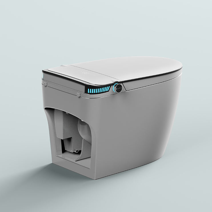 Elongated Floor Mount Bidet White Floor Standing Bidet with Heated Seat Clearhalo 'Bathroom Remodel & Bathroom Fixtures' 'Bidets' 'Home Improvement' 'home_improvement' 'home_improvement_bidets' 'Toilets & Bidets' 6942101