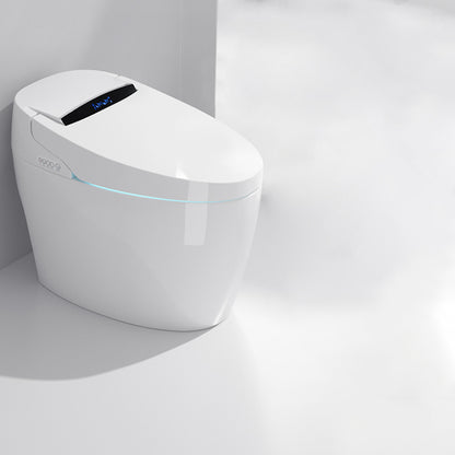 Contemporary White Elongated Floor Standing Bidet with Heated Seat Yes Clearhalo 'Bathroom Remodel & Bathroom Fixtures' 'Bidets' 'Home Improvement' 'home_improvement' 'home_improvement_bidets' 'Toilets & Bidets' 6942104