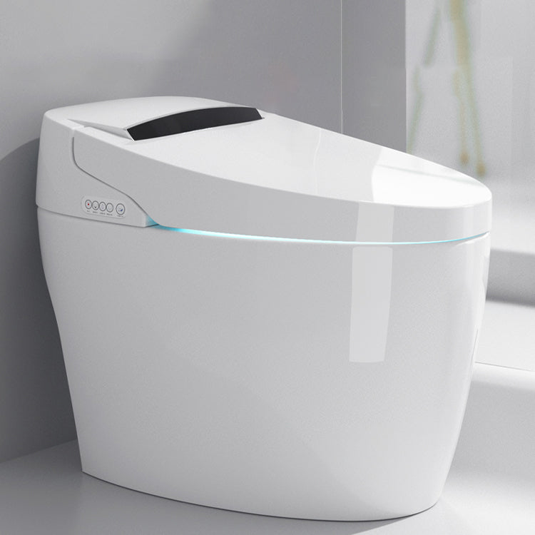 Contemporary White Elongated Floor Standing Bidet with Heated Seat Clearhalo 'Bathroom Remodel & Bathroom Fixtures' 'Bidets' 'Home Improvement' 'home_improvement' 'home_improvement_bidets' 'Toilets & Bidets' 6942105