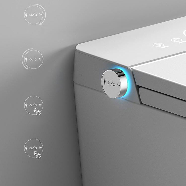 White Wall Hung Toilet Set with Heated Seat and Remote Control Included Clearhalo 'Bathroom Remodel & Bathroom Fixtures' 'Bidets' 'Home Improvement' 'home_improvement' 'home_improvement_bidets' 'Toilets & Bidets' 6942153