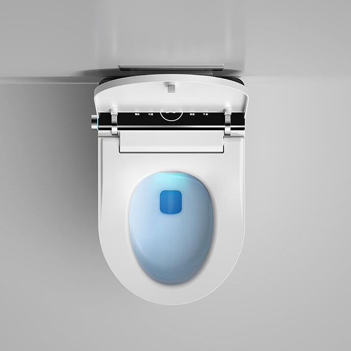 White Wall Hung Toilet Set with Heated Seat and Remote Control Included Clearhalo 'Bathroom Remodel & Bathroom Fixtures' 'Bidets' 'Home Improvement' 'home_improvement' 'home_improvement_bidets' 'Toilets & Bidets' 6942154