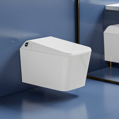 White Elongated Wall Mounted Bidet Deodorizing Wall Hung Toilet Set with Heated Seat White Clearhalo 'Bathroom Remodel & Bathroom Fixtures' 'Bidets' 'Home Improvement' 'home_improvement' 'home_improvement_bidets' 'Toilets & Bidets' 6942158