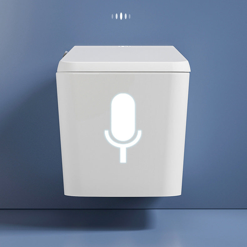 White Elongated Wall Mounted Bidet Deodorizing Wall Hung Toilet Set with Heated Seat Clearhalo 'Bathroom Remodel & Bathroom Fixtures' 'Bidets' 'Home Improvement' 'home_improvement' 'home_improvement_bidets' 'Toilets & Bidets' 6942171