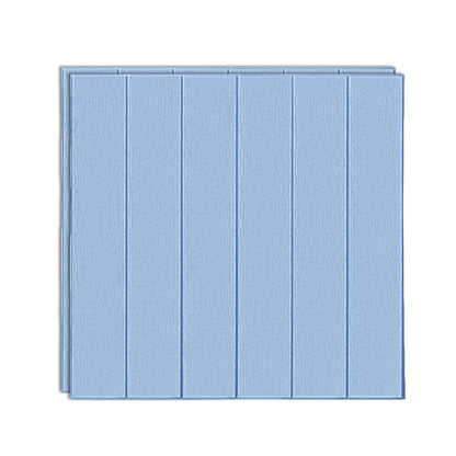 Solid Color 3D Embossed Wall Panel Waterproof Foam Indoor Wall Tile Blue Clearhalo 'Flooring 'Home Improvement' 'home_improvement' 'home_improvement_wall_paneling' 'Wall Paneling' 'wall_paneling' 'Walls & Ceilings' Walls and Ceiling' 6942409