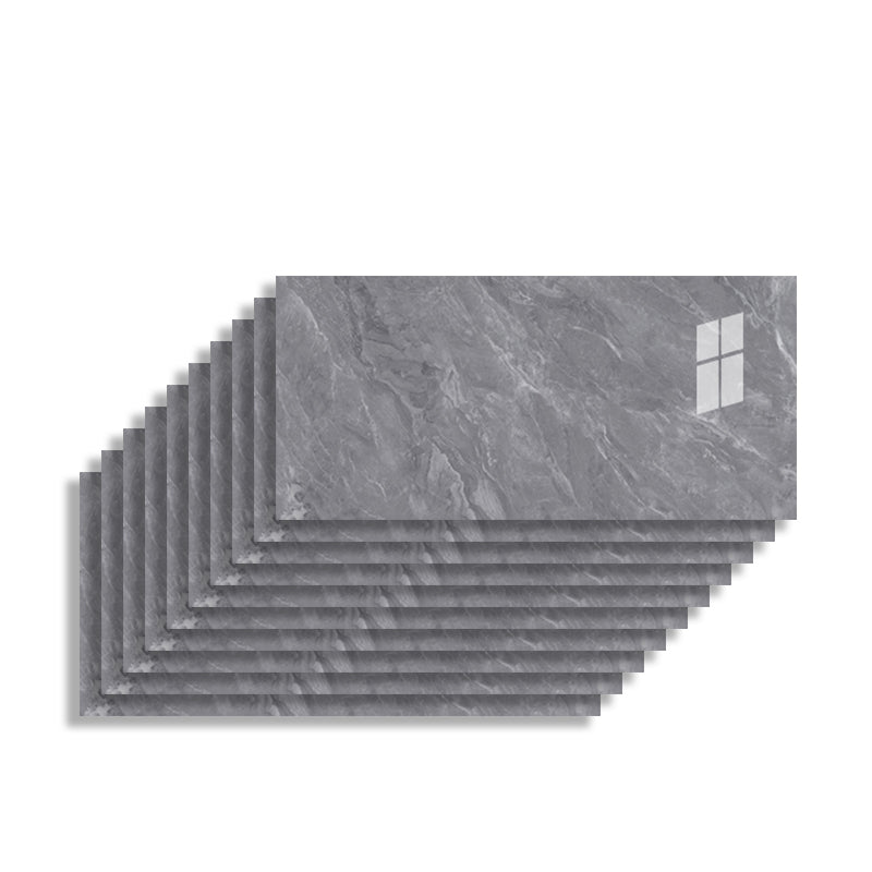 10 Pack 12" X 23" PVC Rectangular Peel & Stick Field Tile Kitchen and Bathroom Backsplash Dark Gray Clearhalo 'Flooring 'Home Improvement' 'home_improvement' 'home_improvement_peel_stick_blacksplash' 'Peel & Stick Backsplash Tile' 'peel_stick_blacksplash' 'Walls & Ceilings' Walls and Ceiling' 6942518