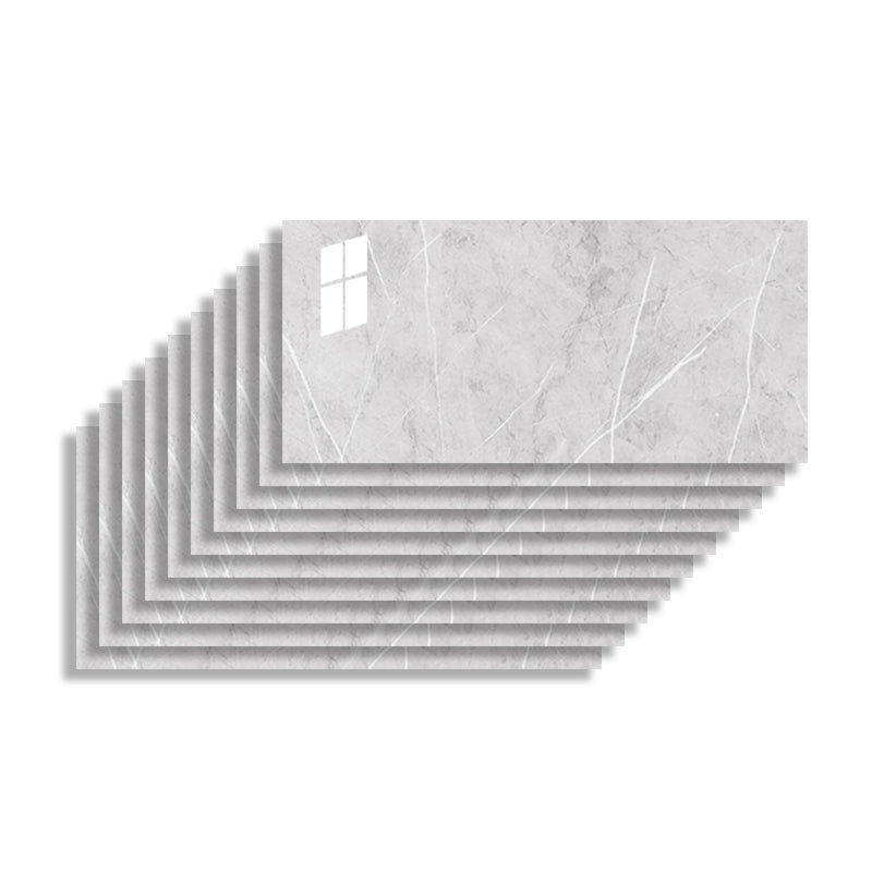 10 Pack 12" X 23" PVC Rectangular Peel & Stick Field Tile Kitchen and Bathroom Backsplash Light Gray Clearhalo 'Flooring 'Home Improvement' 'home_improvement' 'home_improvement_peel_stick_blacksplash' 'Peel & Stick Backsplash Tile' 'peel_stick_blacksplash' 'Walls & Ceilings' Walls and Ceiling' 6942521