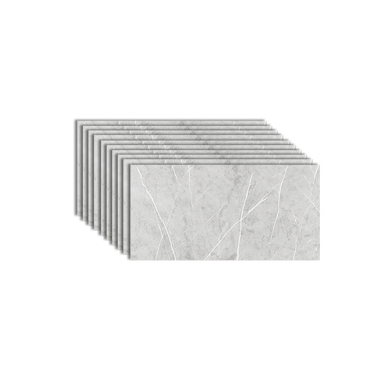 10-Pack PVC Rectangular Peel & Stick Subway Tile Kitchen and Bathroom Backsplash Light Gray Clearhalo 'Flooring 'Home Improvement' 'home_improvement' 'home_improvement_peel_stick_blacksplash' 'Peel & Stick Backsplash Tile' 'peel_stick_blacksplash' 'Walls & Ceilings' Walls and Ceiling' 6942593