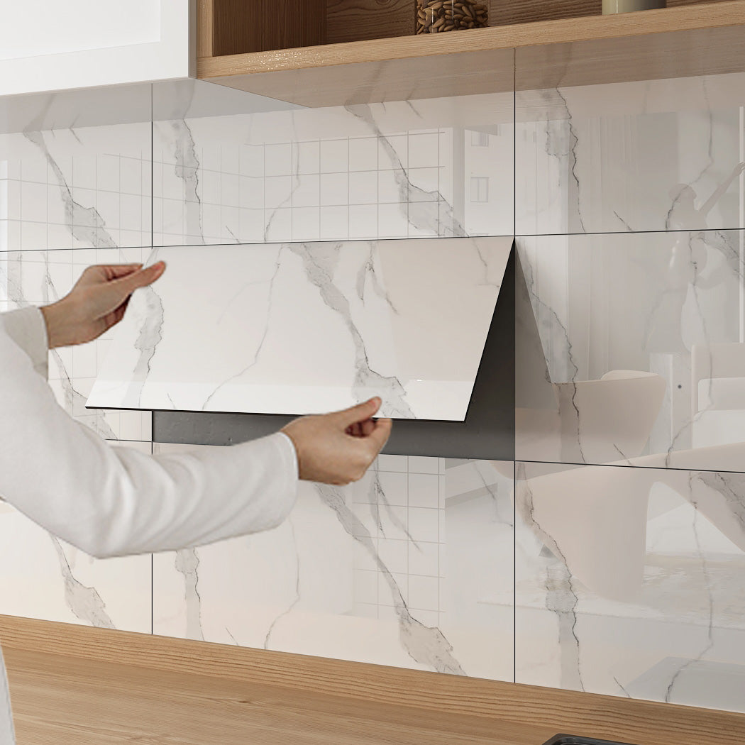 6-Pack PVC Rectangular Peel & Stick Subway Tile Kitchen and Bathroom Backsplash Clearhalo 'Flooring 'Home Improvement' 'home_improvement' 'home_improvement_peel_stick_blacksplash' 'Peel & Stick Backsplash Tile' 'peel_stick_blacksplash' 'Walls & Ceilings' Walls and Ceiling' 6942600