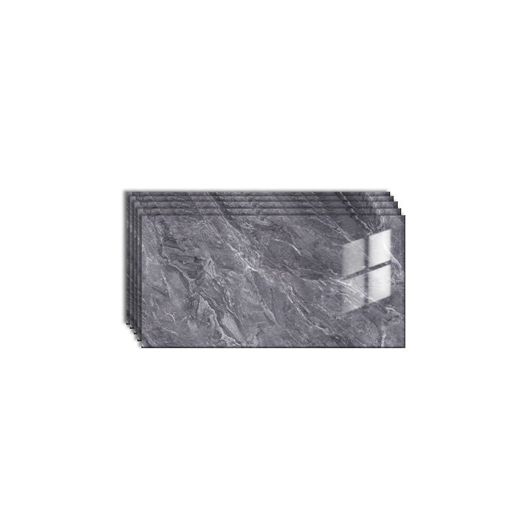 20 Pack PVC Rectangular Peel & Stick Subway Tile Kitchen and Bathroom Dark Gray Clearhalo 'Flooring 'Home Improvement' 'home_improvement' 'home_improvement_peel_stick_blacksplash' 'Peel & Stick Backsplash Tile' 'peel_stick_blacksplash' 'Walls & Ceilings' Walls and Ceiling' 6942627