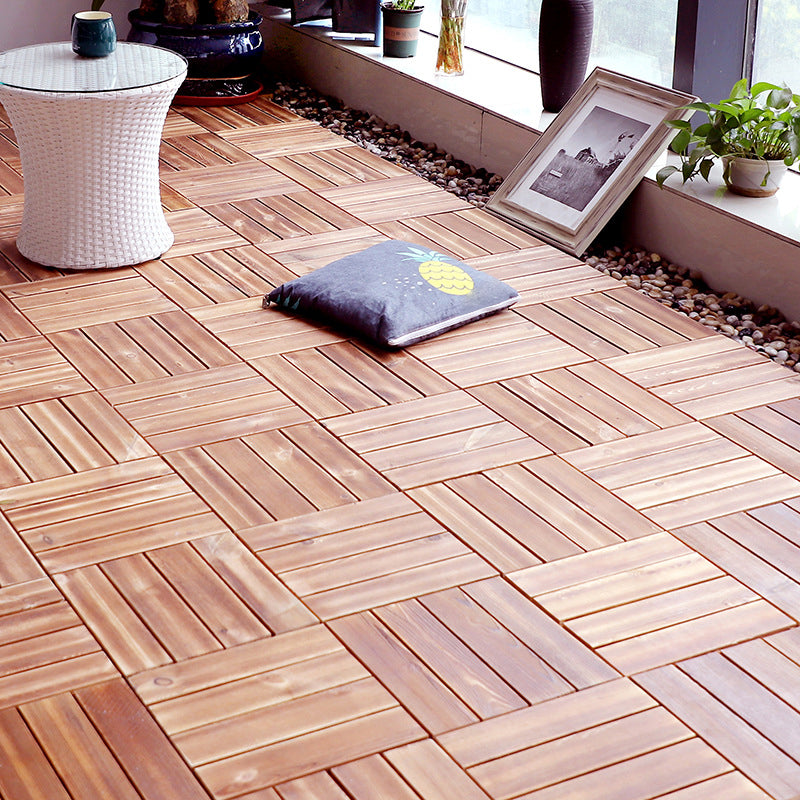 Pine Floor Tile Water Resistant Click Lock Tradition Wooden Floor for Living Room Clearhalo 'Flooring 'Hardwood Flooring' 'hardwood_flooring' 'Home Improvement' 'home_improvement' 'home_improvement_hardwood_flooring' Walls and Ceiling' 6942678