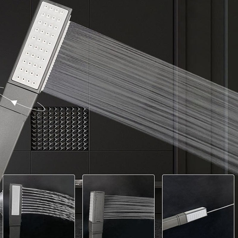 Contemporary Shower Head Solid Color Plastic Handheld Shower Head Clearhalo 'Bathroom Remodel & Bathroom Fixtures' 'Home Improvement' 'home_improvement' 'home_improvement_shower_heads' 'Shower Heads' 'shower_heads' 'Showers & Bathtubs Plumbing' 'Showers & Bathtubs' 6942758
