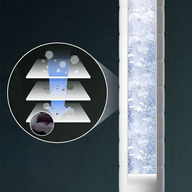 Contemporary Shower Head Solid Color Plastic Handheld Shower Head Clearhalo 'Bathroom Remodel & Bathroom Fixtures' 'Home Improvement' 'home_improvement' 'home_improvement_shower_heads' 'Shower Heads' 'shower_heads' 'Showers & Bathtubs Plumbing' 'Showers & Bathtubs' 6942767