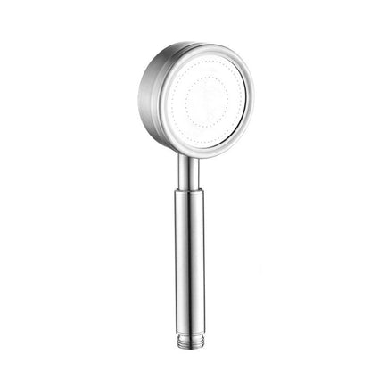 Metal Handheld Shower Head Modern Solid Color Round Shower Heads Grey Hand Shower Clearhalo 'Bathroom Remodel & Bathroom Fixtures' 'Home Improvement' 'home_improvement' 'home_improvement_shower_heads' 'Shower Heads' 'shower_heads' 'Showers & Bathtubs Plumbing' 'Showers & Bathtubs' 6942807