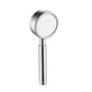 Metal Handheld Shower Head Modern Solid Color Round Shower Heads Silver Hand Shower Clearhalo 'Bathroom Remodel & Bathroom Fixtures' 'Home Improvement' 'home_improvement' 'home_improvement_shower_heads' 'Shower Heads' 'shower_heads' 'Showers & Bathtubs Plumbing' 'Showers & Bathtubs' 6942809