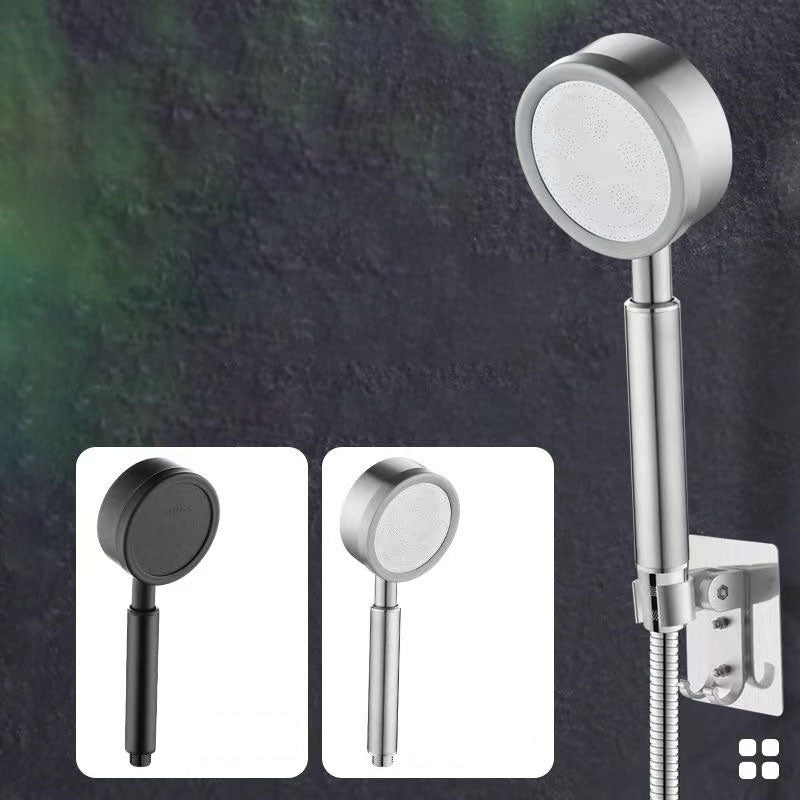 Metal Handheld Shower Head Modern Solid Color Round Shower Heads Clearhalo 'Bathroom Remodel & Bathroom Fixtures' 'Home Improvement' 'home_improvement' 'home_improvement_shower_heads' 'Shower Heads' 'shower_heads' 'Showers & Bathtubs Plumbing' 'Showers & Bathtubs' 6942812