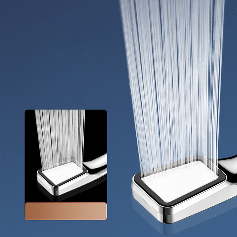 Traditional Hand Shower Metal Handheld Shower Head with Square Shape Clearhalo 'Bathroom Remodel & Bathroom Fixtures' 'Home Improvement' 'home_improvement' 'home_improvement_shower_heads' 'Shower Heads' 'shower_heads' 'Showers & Bathtubs Plumbing' 'Showers & Bathtubs' 6942827