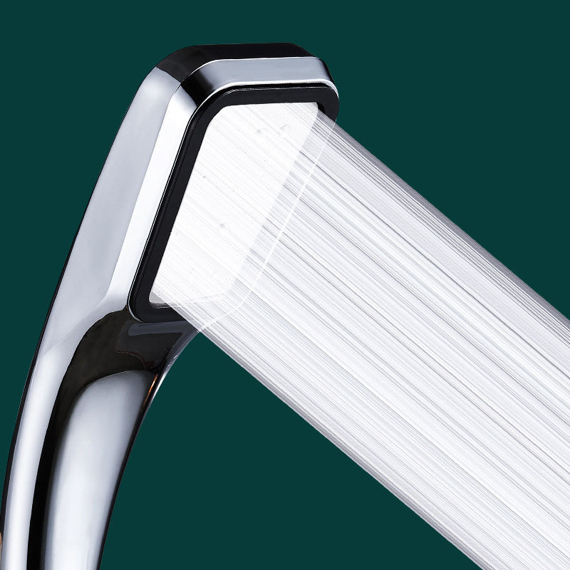 Traditional Style Hand Shower Plastic Hand Shower with Square Shape Silver Hand Shower None Clearhalo 'Bathroom Remodel & Bathroom Fixtures' 'Home Improvement' 'home_improvement' 'home_improvement_shower_heads' 'Shower Heads' 'shower_heads' 'Showers & Bathtubs Plumbing' 'Showers & Bathtubs' 6942839