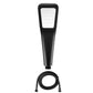 Traditional Style Hand Shower Plastic Hand Shower with Square Shape Black Shower Head with Hose 1.5 meter Hose Clearhalo 'Bathroom Remodel & Bathroom Fixtures' 'Home Improvement' 'home_improvement' 'home_improvement_shower_heads' 'Shower Heads' 'shower_heads' 'Showers & Bathtubs Plumbing' 'Showers & Bathtubs' 6942845