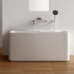 Rectangular Soaking Bathtub Antique Finish Acrylic Back to Wall Bath Tub Clearhalo 'Bathroom Remodel & Bathroom Fixtures' 'Bathtubs' 'Home Improvement' 'home_improvement' 'home_improvement_bathtubs' 'Showers & Bathtubs' 6943131
