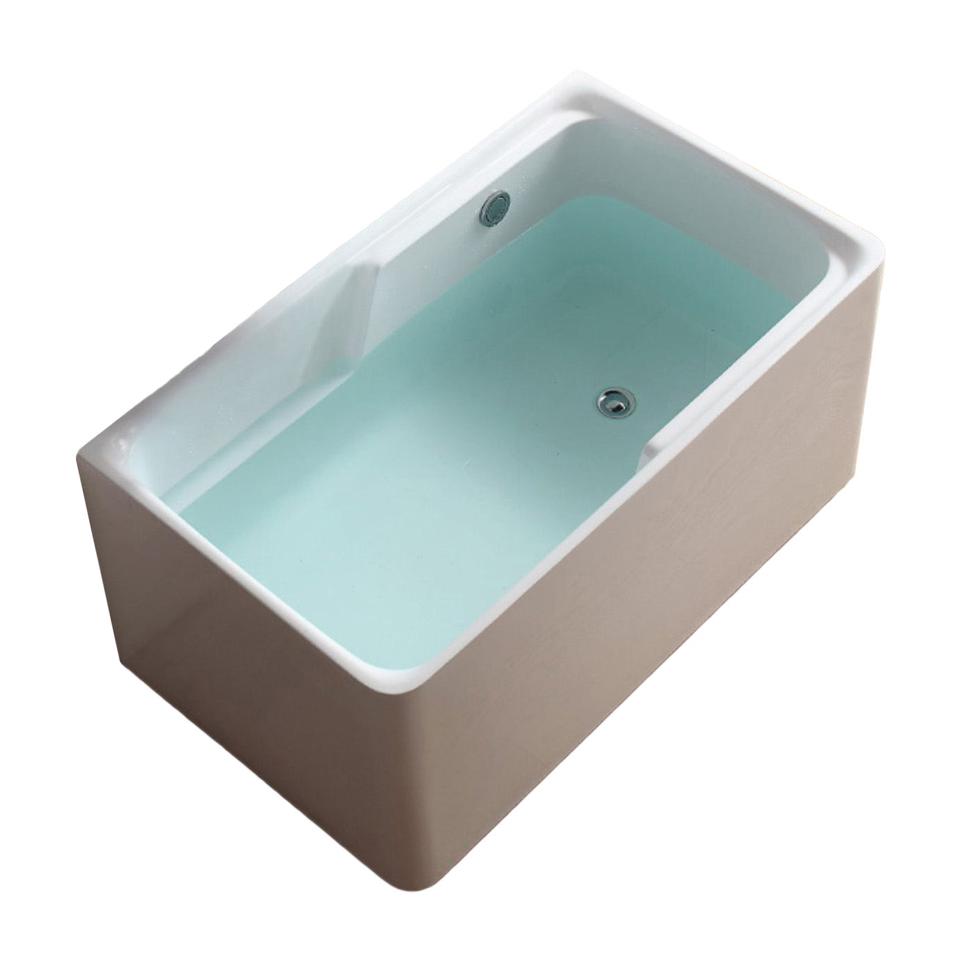 Rectangular Soaking Bathtub Antique Finish Acrylic Back to Wall Bath Tub 47"L x 28"W x 23"H Clearhalo 'Bathroom Remodel & Bathroom Fixtures' 'Bathtubs' 'Home Improvement' 'home_improvement' 'home_improvement_bathtubs' 'Showers & Bathtubs' 6943135