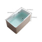 Rectangular Soaking Bathtub Antique Finish Acrylic Back to Wall Bath Tub Clearhalo 'Bathroom Remodel & Bathroom Fixtures' 'Bathtubs' 'Home Improvement' 'home_improvement' 'home_improvement_bathtubs' 'Showers & Bathtubs' 6943142