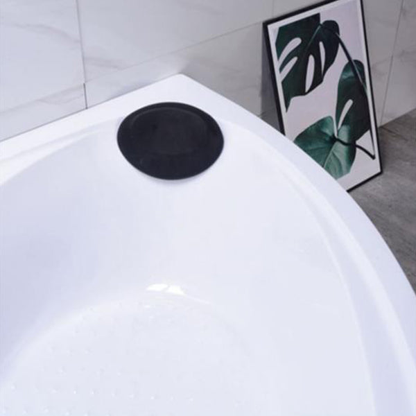 Acrylic Corner Soaking Bathtub Antique Finish Back to Wall Bath Tub Clearhalo 'Bathroom Remodel & Bathroom Fixtures' 'Bathtubs' 'Home Improvement' 'home_improvement' 'home_improvement_bathtubs' 'Showers & Bathtubs' 6943221