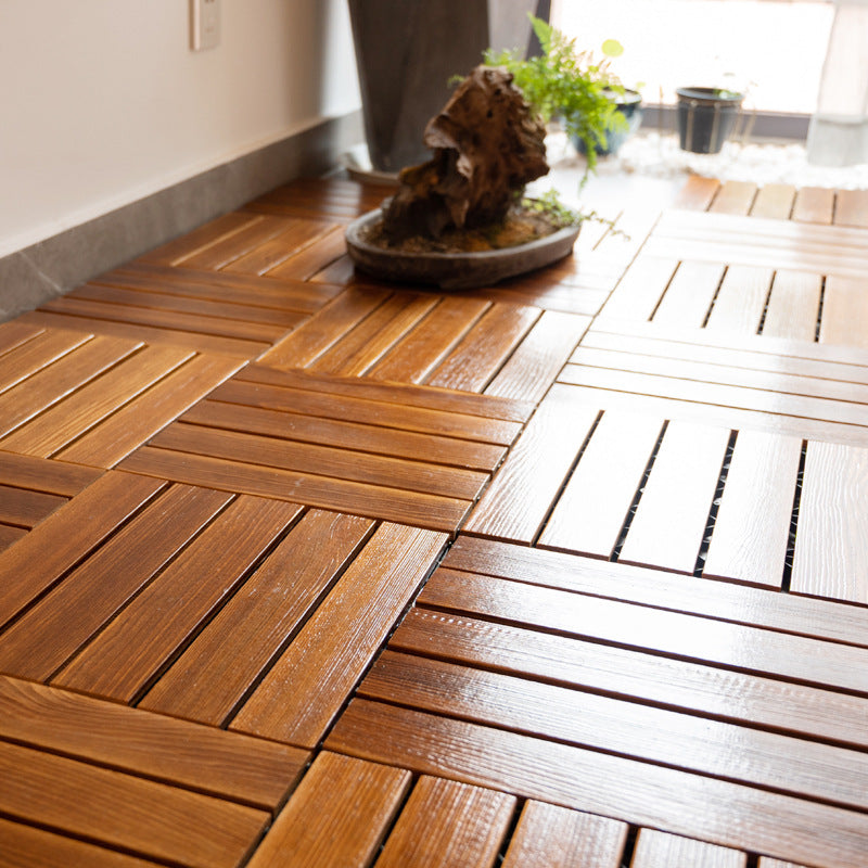 Tradition Wooden Floor Tile Water Resistant Click Lock Wooden Floor for Living Room Clearhalo 'Flooring 'Hardwood Flooring' 'hardwood_flooring' 'Home Improvement' 'home_improvement' 'home_improvement_hardwood_flooring' Walls and Ceiling' 6943619