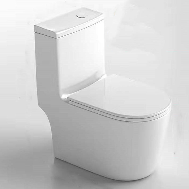 Contemporary All-In-One Flush Toilet Floor Mount Urine Toilet with Seat for Washroom 15"L x 27"W x 30"H Clearhalo 'Bathroom Remodel & Bathroom Fixtures' 'Home Improvement' 'home_improvement' 'home_improvement_toilets' 'Toilets & Bidets' 'Toilets' 6949164
