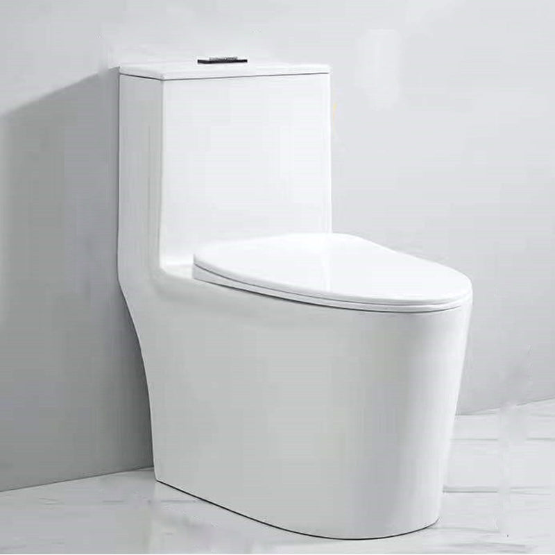 Contemporary All-In-One Flush Toilet Floor Mount Urine Toilet with Seat for Washroom 15"L x 28"W x 30"H Clearhalo 'Bathroom Remodel & Bathroom Fixtures' 'Home Improvement' 'home_improvement' 'home_improvement_toilets' 'Toilets & Bidets' 'Toilets' 6949165