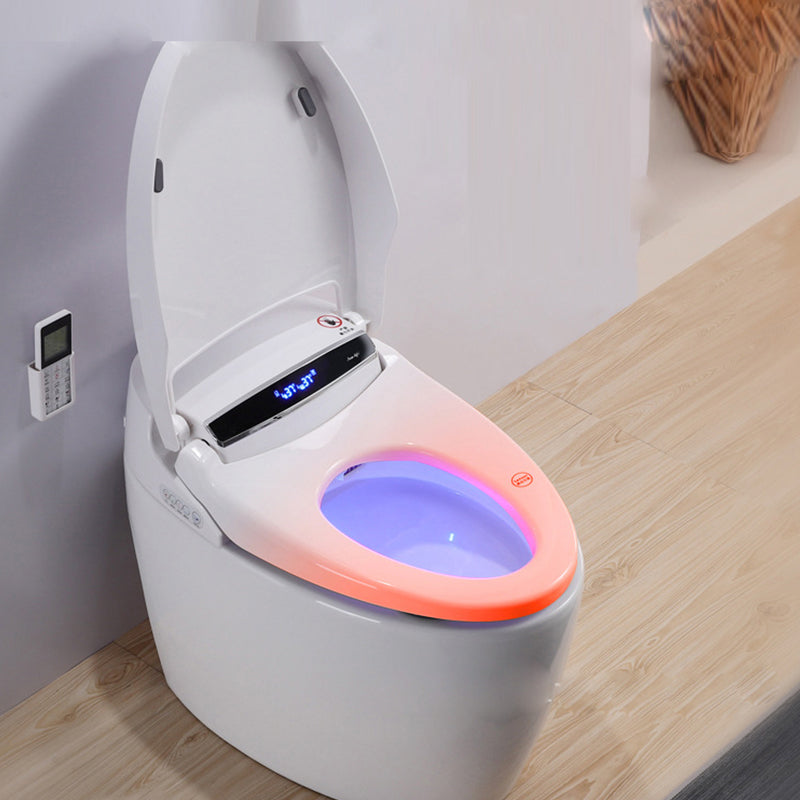 Contemporary Heated Seat Flush Toilet Floor Mounted White Urine Toilet for Bathroom Clearhalo 'Bathroom Remodel & Bathroom Fixtures' 'Home Improvement' 'home_improvement' 'home_improvement_toilets' 'Toilets & Bidets' 'Toilets' 6949184