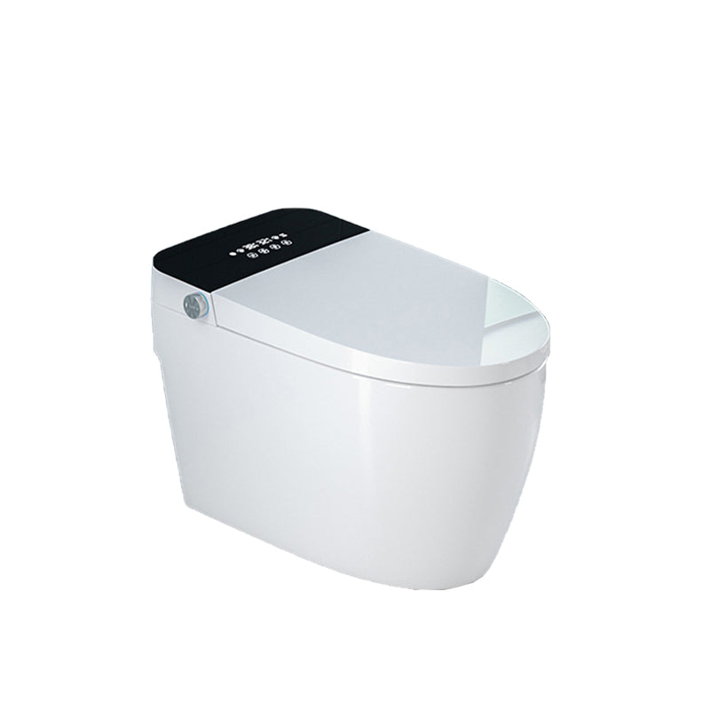 Contemporary Heated Seat Flush Toilet Floor Mounted Black Urine Toilet for Bathroom Clearhalo 'Bathroom Remodel & Bathroom Fixtures' 'Home Improvement' 'home_improvement' 'home_improvement_toilets' 'Toilets & Bidets' 'Toilets' 6949199